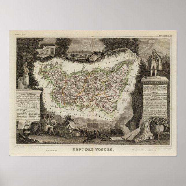 Poster Dept Des Vosges (Devant)