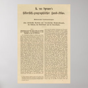 Poster Der 1415 de Tafel d'introduction Karte XII