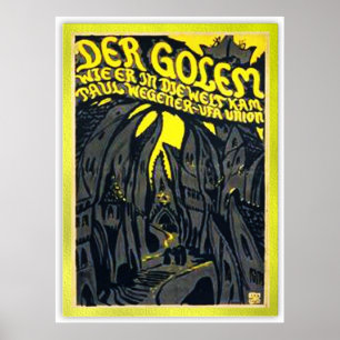 Poster Der Golem, wier in die Welt kam