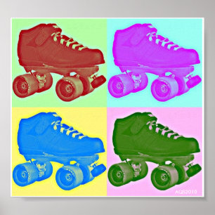 Poster Derby Skate Pop Art