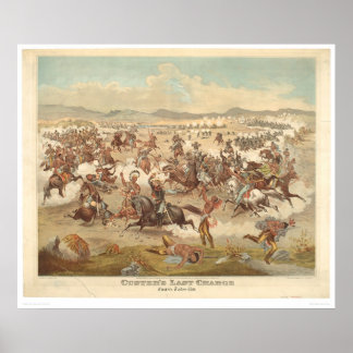 Poster Dernière charge de Custer (0481A)