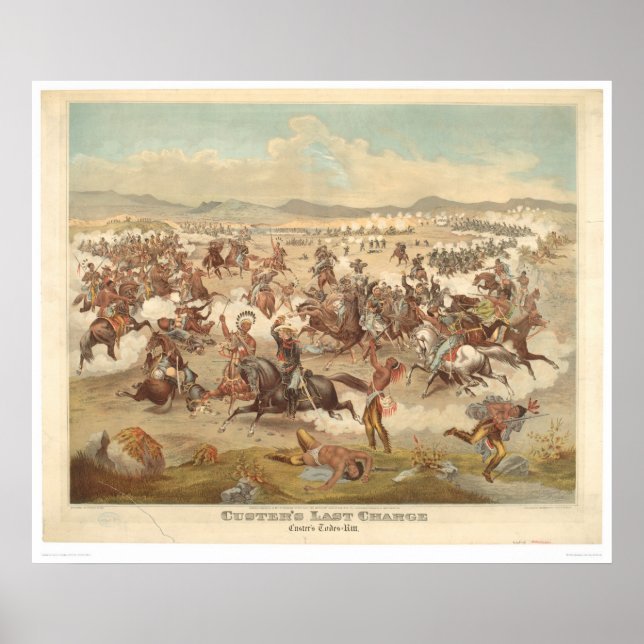 Poster Dernière charge de Custer (0481A) (Devant)