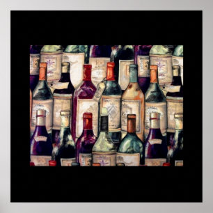 Poster des amateurs de vin