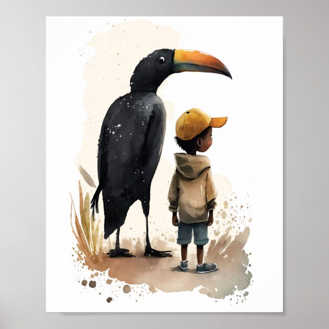 Poster des amis accrochés (Devant)