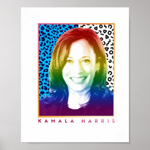 Poster des années 80 - Kamala Harris Pride