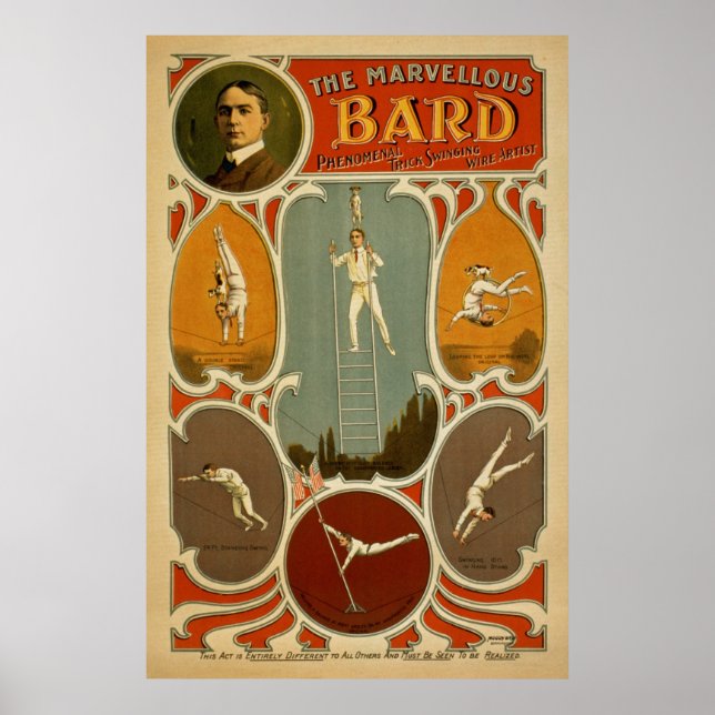 Poster des arts de la scène vintages (Devant)