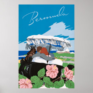 Poster des Bermudes vintages
