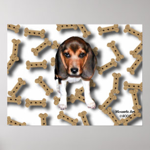 Poster des biscuits Beagle et chien