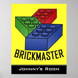 Poster des blocs de construction pour enfants