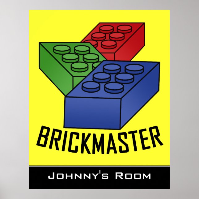 Poster des blocs de construction pour enfants (Devant)