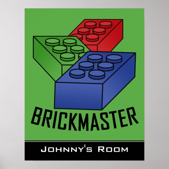 Poster des blocs de construction pour enfants (Devant)