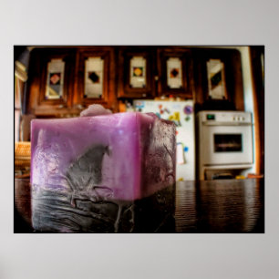 Poster des bougies de cuisine