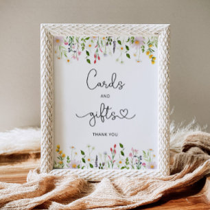 Poster des cartes et cadeaux fleur sauvage Waterco