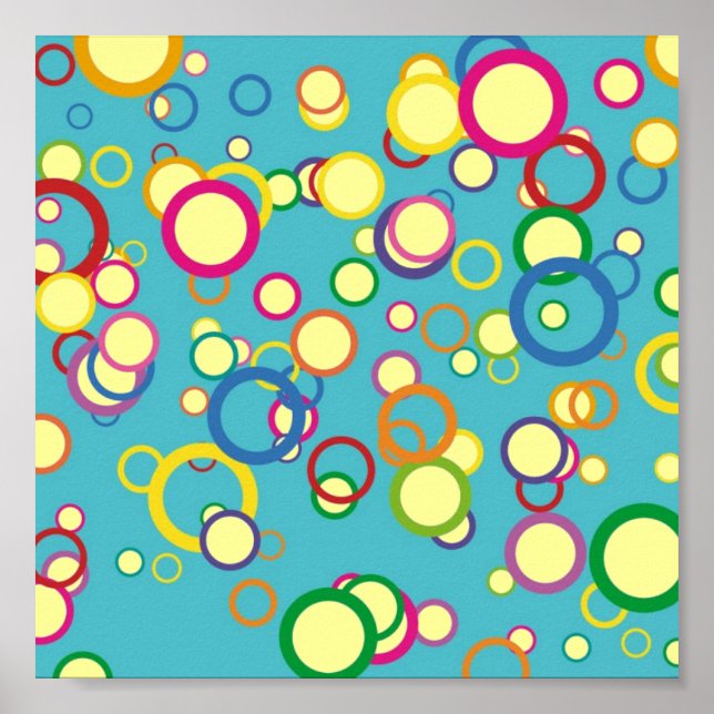 Poster des cercles colorés (Devant)