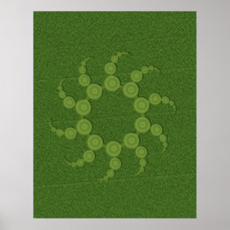 Poster des cercles de cultures OVNI (le plus petit