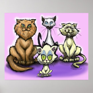 Poster des chats