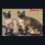 Poster des chats<br><div class="desc">Grandes affiches,  décorez cette chambre,  étudiez ou un mur spécial dans votre maison ou bureau. Art graphique vectoriel minimal certains avec un texte descriptif approprié.</div>