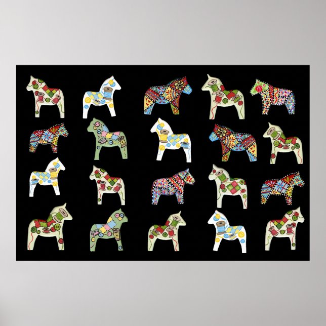 Poster des Chevaux de Dala de Quilter (Devant)