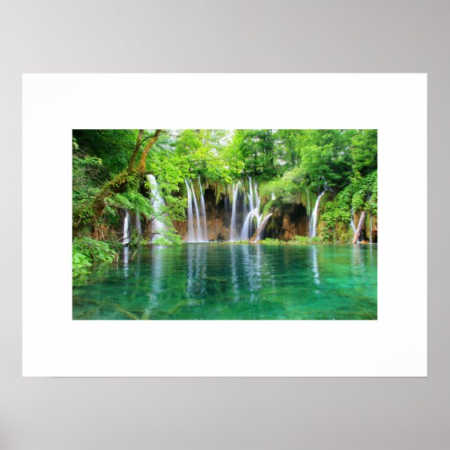 Poster des chutes d'eau (Devant)