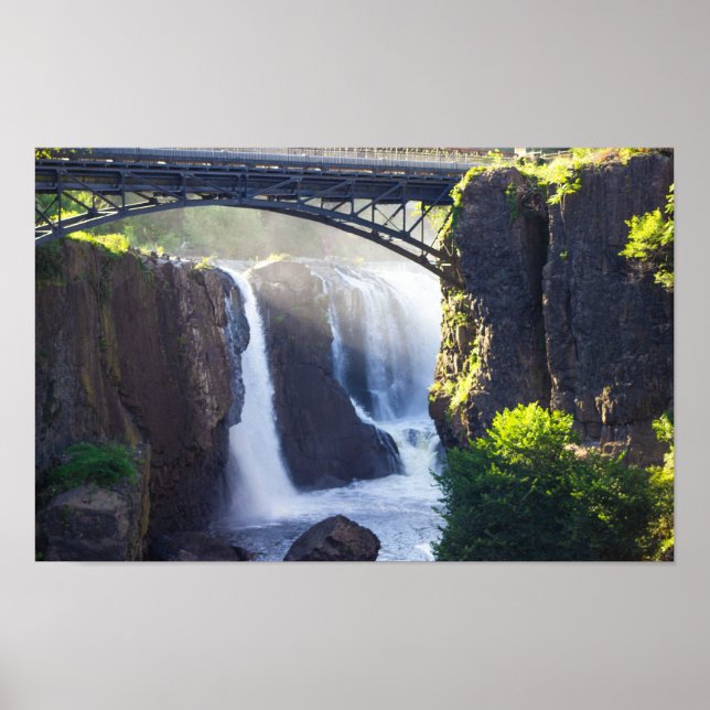 Poster des chutes d'eau Passaic (Devant)