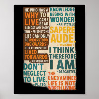 Poster Des Citations De Philosophie - Sagesse Inte