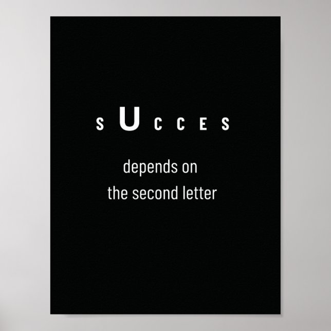 Poster des citations de succès (Devant)