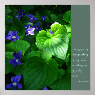 Poster des citations du proverbe zen