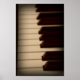 Poster des clés de piano