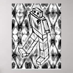 Poster des coeurs robots