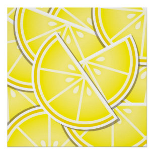 Poster Des coins de citron funky !