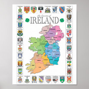 Poster des comtés d'Irlande