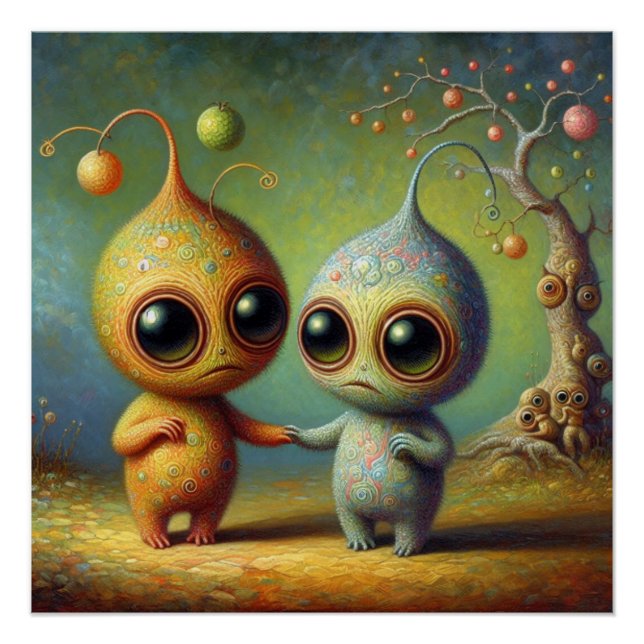 Poster Des créatures étranges (Devant)