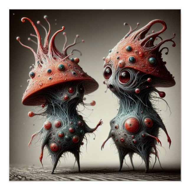 Poster Des créatures étranges (Devant)