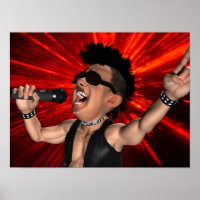 Poster des cris fous et des poutres laser