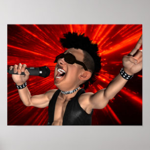 Poster des cris fous et des poutres laser