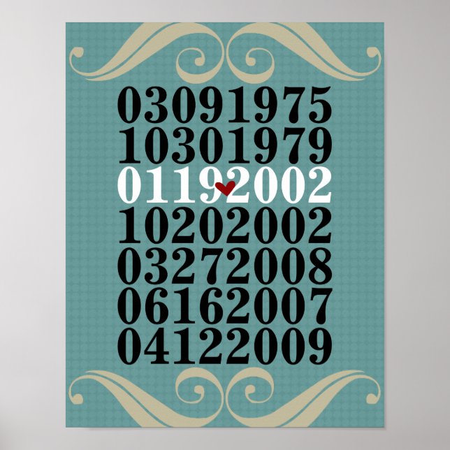 Poster des dates spéciales originales (Devant)