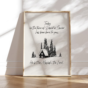 Poster des écritures de Noël modernes