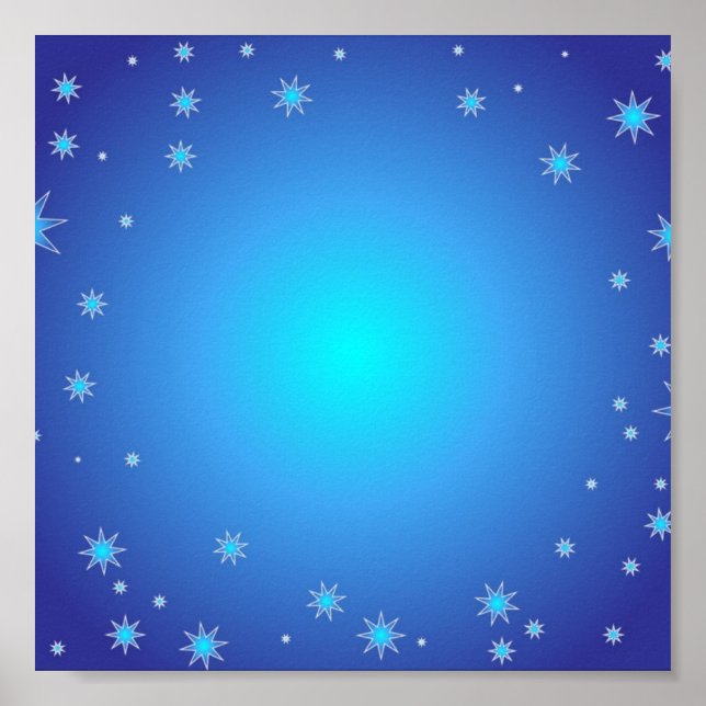 Poster des étoiles bleues (Devant)