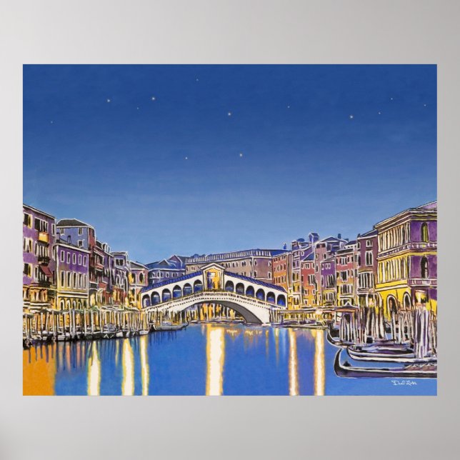 Poster des étoiles sur Venise (Devant)