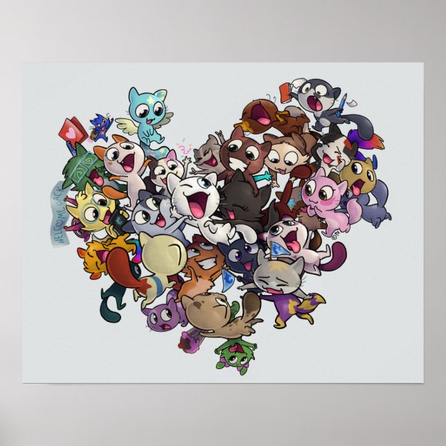 Poster des fans de chats Créu (Devant)