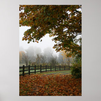 Poster des feuilles d'automne
