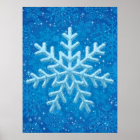 Poster des flocons de neige