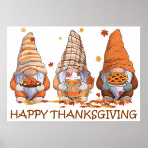 Poster des Gnomes de Thanksgiving