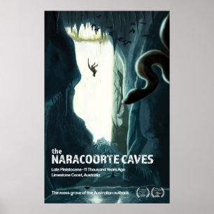 Poster des grottes de Naracoorte