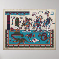 Poster des guerriers Mixtec