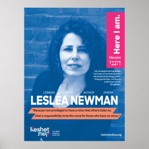 Poster des héros juifs LGBTQ - Leslea Newman