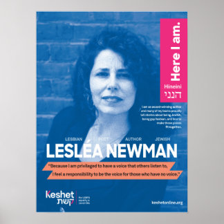 Poster des héros juifs LGBTQ - Leslea Newman
