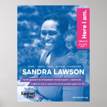 Poster des héros juifs LGBTQ - Sandra Lawson