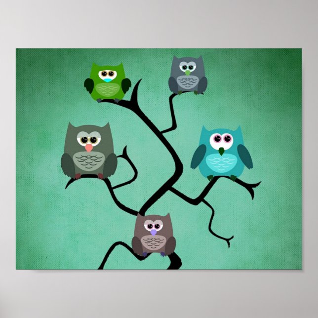 Poster des hiboux des Branches (Devant)