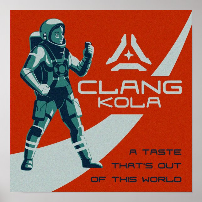 Poster des ingénieurs spatiaux - Clang Kola (Devant)